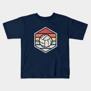 Retro Badge Soccer Dark Kids T-Shirt